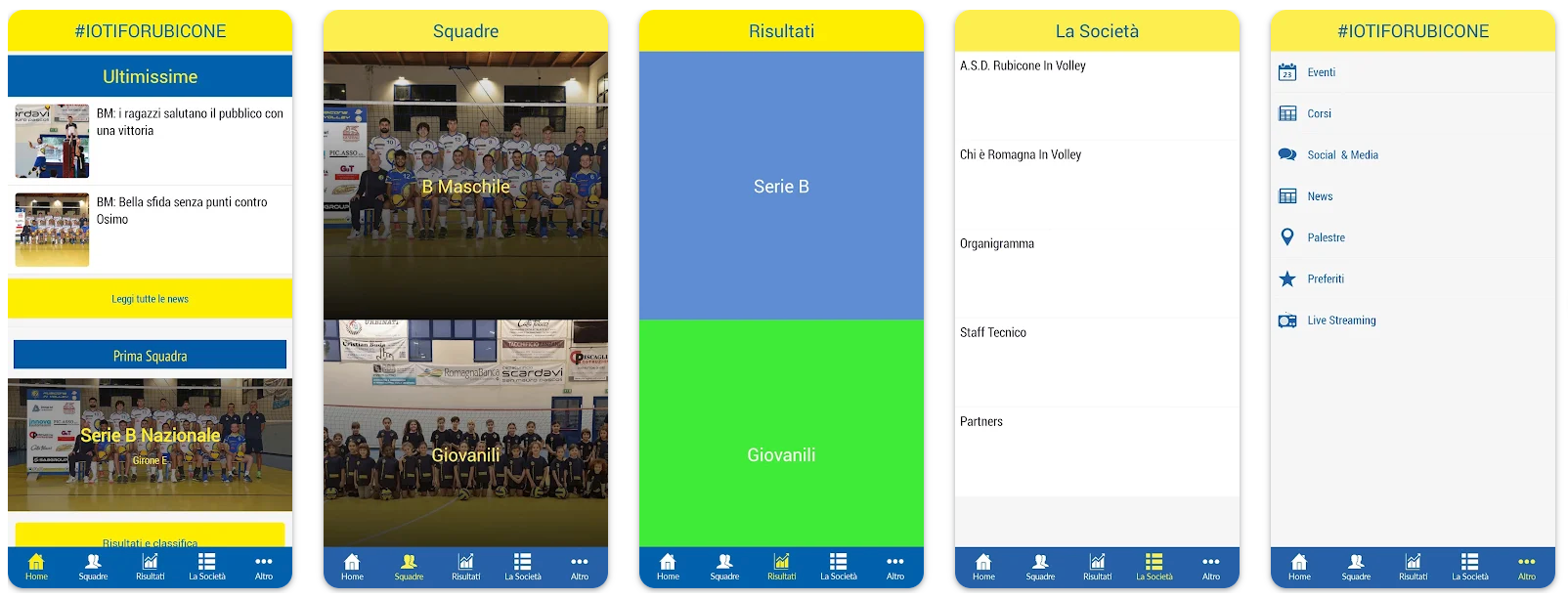 Rubicone In Volley App Android - Apple iOS