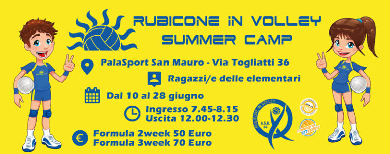 Volley Summer Camp 2019: al via le iscrizioni