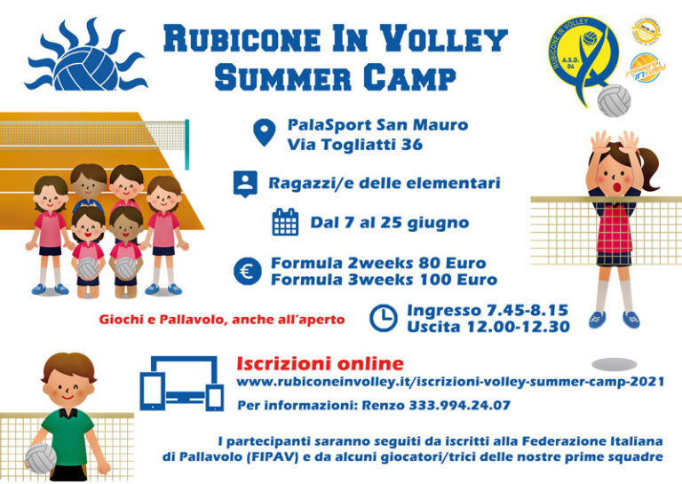 Volley Summer Camp 2021 - Rubicone In Volley