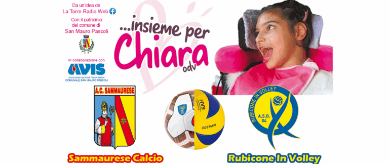 Sammaurese Calcio e Rubicone In Volley Insieme per Chiara
