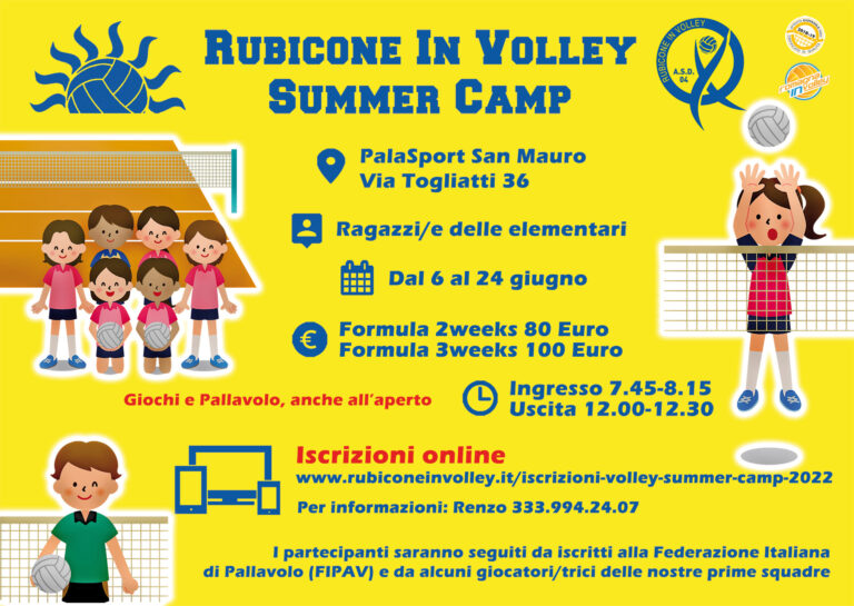 Rubicone In Volley - Volley Summer Camp - campus estivo di pallavolo