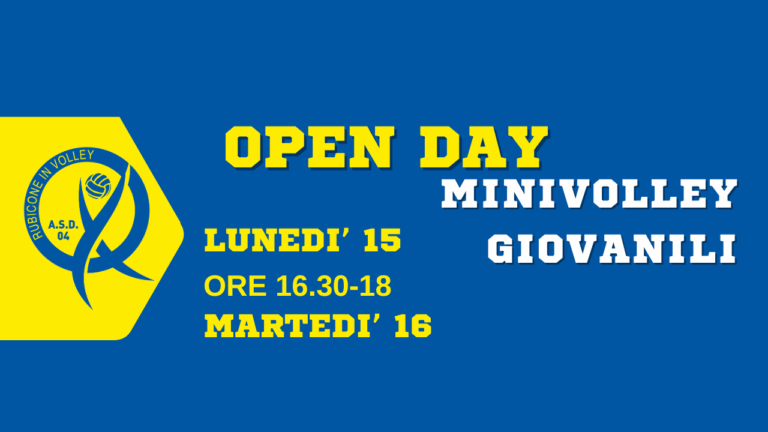 Open Day corsi di pallavolo Rubicone In Volley